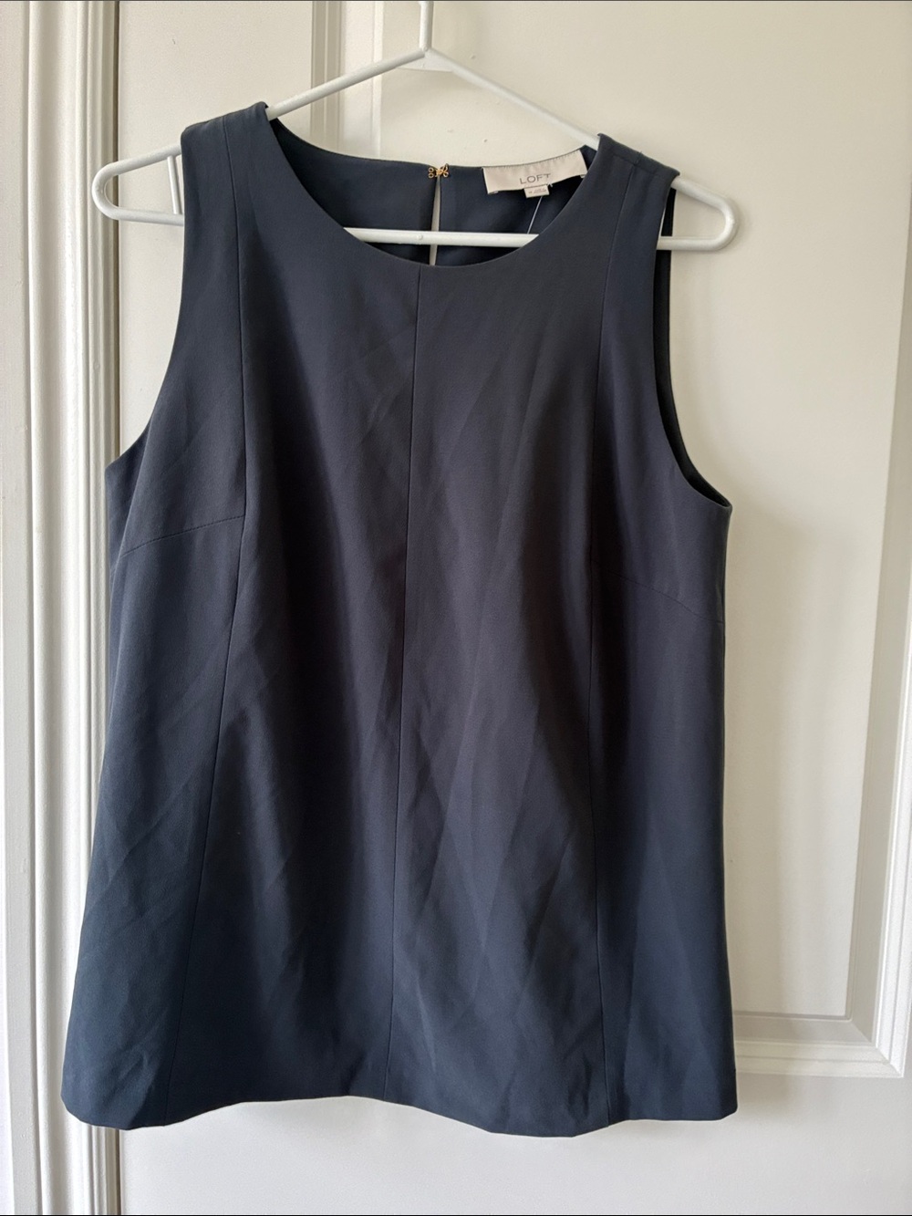 LOFT Dark grey Sleeveless Shell blouse